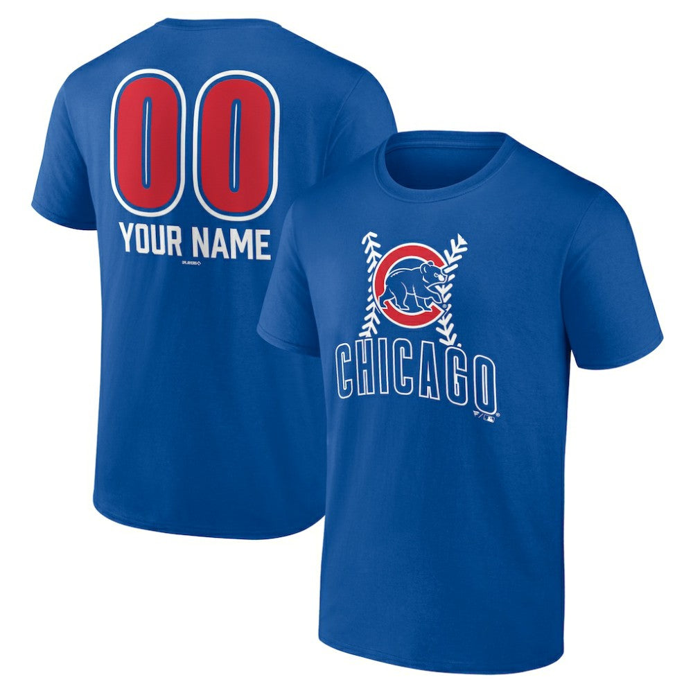 Chicago Cubs Personalized Name & Number Fastball T-Shirt - MLB