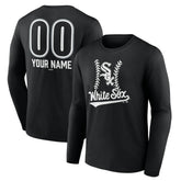 Chicago White Sox Personalized Name & Number Fastball Long Sleeve T-Shirt - MLB