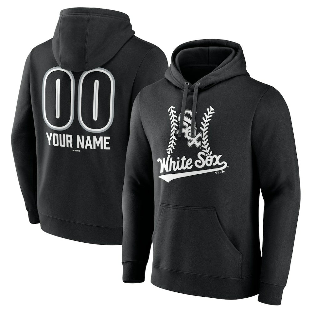 Chicago White Sox Personalized Name & Number Fastball Pullover Hoodie - MLB