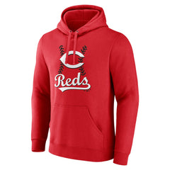 Cincinnati Reds Personalized Name & Number Fastball Pullover Hoodie - MLB