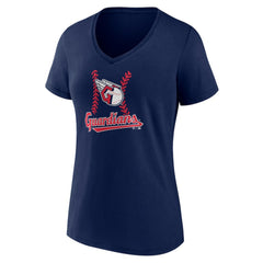 Cleveland Guardians Women's Personalized Name & Number Fastball V-Neck T-Shirt - MLB