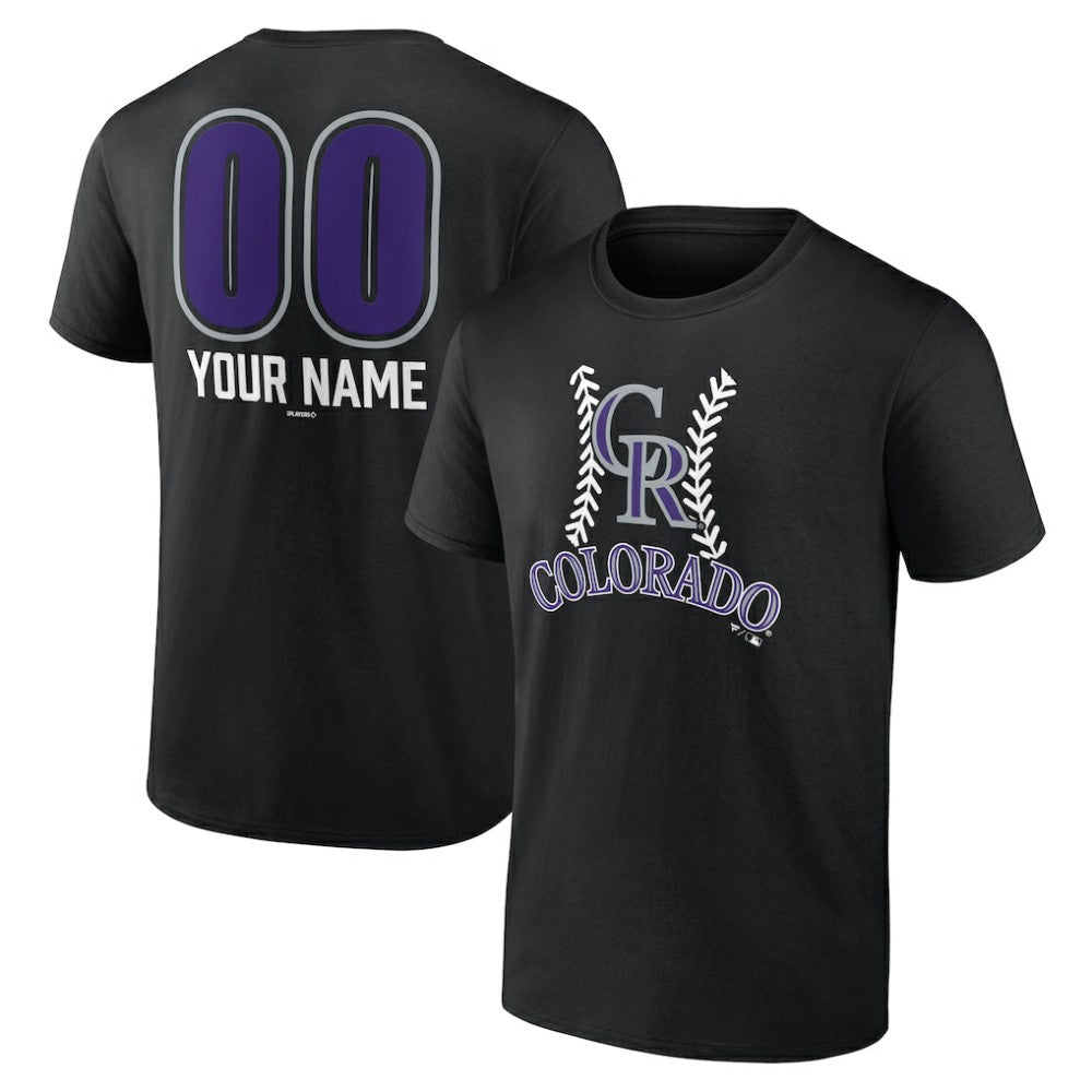 Colorado Rockies Personalized Name & Number Fastball T-Shirt - MLB