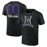 Colorado Rockies Personalized Name & Number Fastball T-Shirt - MLB