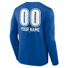 Los Angeles Dodgers Personalized Name & Number Fastball Long Sleeve T-Shirt - MLB