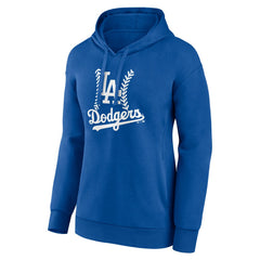 Los Angeles Dodgers Women's Personalized Name & Number Fastball Pullover Hoodie - MLB