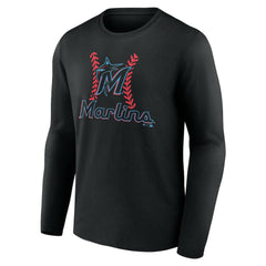Miami Marlins Personalized Name & Number Fastball Long Sleeve T-Shirt - MLB