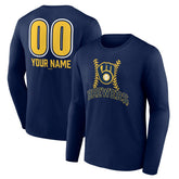 Milwaukee Brewers Personalized Name & Number Fastball Long Sleeve T-Shirt - MLB