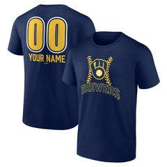 Milwaukee Brewers Personalized Name & Number Fastball T-Shirt - MLB