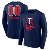 Minnesota Twins Personalized Name & Number Fastball Long Sleeve T-Shirt - MLB