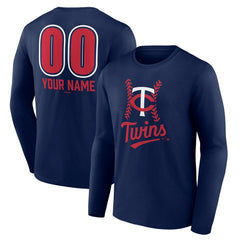 Minnesota Twins Personalized Name & Number Fastball Long Sleeve T-Shirt - MLB