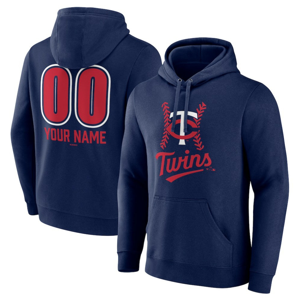 Minnesota Twins Personalized Name & Number Fastball Pullover Hoodie - MLB