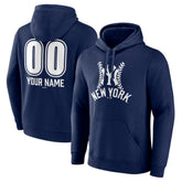New York Yankees Personalized Name & Number Fastball Pullover Hoodie - MLB