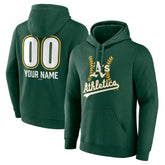 Athletics Personalized Name & Number Fastball Pullover Hoodie - MLB