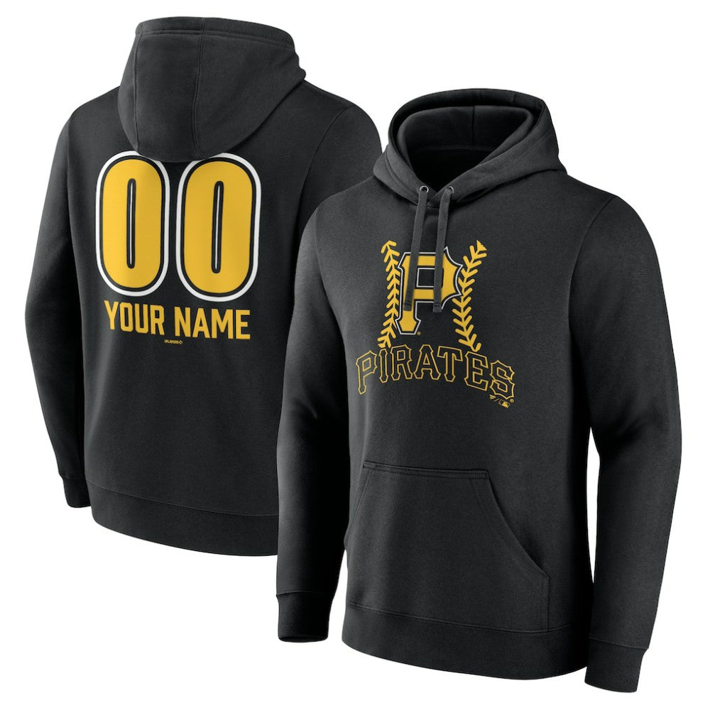 Pittsburgh Pirates Personalized Name & Number Fastball Pullover Hoodie - MLB