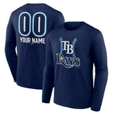 Tampa Bay Rays Personalized Name & Number Fastball Long Sleeve T-Shirt - MLB