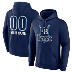 Tampa Bay Rays Personalized Name & Number Fastball Pullover Hoodie - MLB