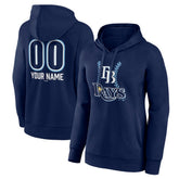 Tampa Bay Rays Women's Personalized Name & Number Fastball Pullover Hoodie - MLB