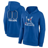 Toronto Blue Jays Women's Personalized Name & Number Fastball Pullover Hoodie - MLB