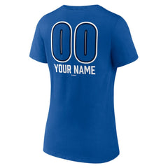 Toronto Blue Jays Women's Personalized Name & Number Fastball V-Neck T-Shirt - MLB