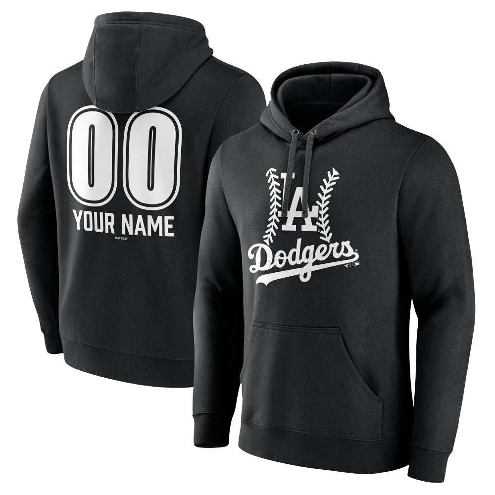 Los Angeles Dodgers Personalized Name & Number Fastball Pullover Hoodie - MLB