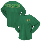 Chicago Blackhawks Fanatics Women's St. Patrick's Day Spirit Jersey T-Shirt - Kelly Green - NHL