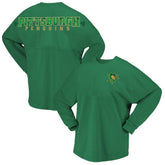 Pittsburgh Penguins Fanatics Women's St. Patrick's Day Spirit Jersey T-Shirt - Kelly Green - NHL