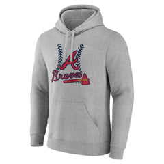 Atlanta Braves Personalized Name & Number Fastball Pullover Hoodie - MLB