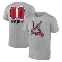 Atlanta Braves Personalized Name & Number Fastball T-Shirt - MLB