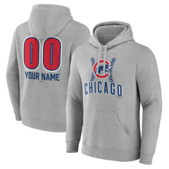 Chicago Cubs Personalized Name & Number Fastball Pullover Hoodie - MLB