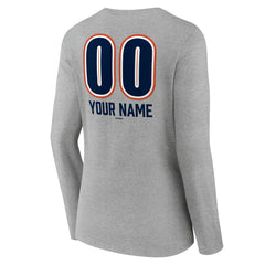 Houston Astros Women's Personalized Name & Number Fastball Long Sleeve V-Neck T-Shirt - MLB