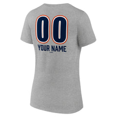 Houston Astros Women's Personalized Name & Number Fastball V-Neck T-Shirt - MLB