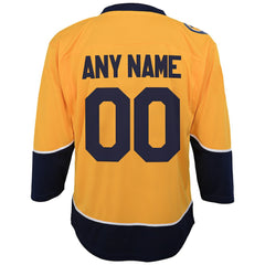 Nashville Predators Youth Home Replica Custom Jersey - Gold - NHL