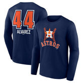 Yordan Alvarez Houston Astros Fastball Player Name & Number Long Sleeve T-Shirt - MLB