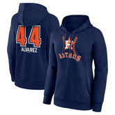 Yordan Alvarez Houston Astros Women's Fastball Player Name & Number Pullover Hoodie - MLB