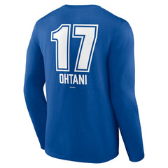 Shohei Ohtani Los Angeles Dodgers Fastball Player Name & Number Long Sleeve T-Shirt - MLB