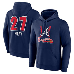 Austin Riley Atlanta Braves Fastball Player Name & Number Pullover Hoodie - MLB
