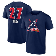 Austin Riley Atlanta Braves Fastball Player Name & Number T-Shirt - MLB