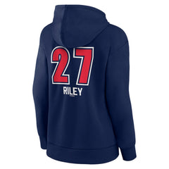 Austin Riley Atlanta Braves Women's Fastball Player Name & Number Pullover Hoodie - MLB