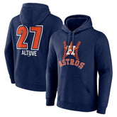 Jose Altuve Houston Astros Fastball Player Name & Number Pullover Hoodie - MLB