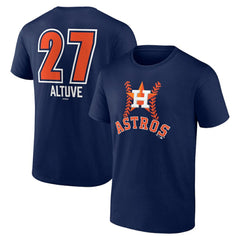 Jose Altuve Houston Astros Fastball Player Name & Number T-Shirt - MLB