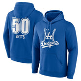 Mookie Betts Los Angeles Dodgers Fastball Player Name & Number Pullover Hoodie - MLB