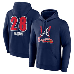 Matt Olson Atlanta Braves Fastball Player Name & Number Pullover Hoodie - MLB