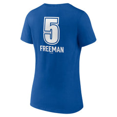 Freddie Freeman Los Angeles Dodgers Women's Fastball Player Name & Number V-Neck T-Shirt - MLB
