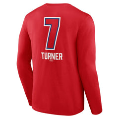 Trea Turner Philadelphia Phillies Fastball Player Name & Number Long Sleeve T-Shirt - MLB