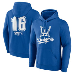 Will Smith Los Angeles Dodgers Fastball Player Name & Number Pullover Hoodie - MLB
