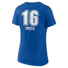 Will Smith Los Angeles Dodgers Women's Fastball Player Name & Number V-Neck T-Shirt - MLB