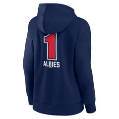 Ozzie Albies Atlanta Braves Women's Fastball Player Name & Number Pullover Hoodie - MLB