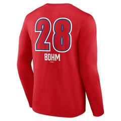Alec Bohm Philadelphia Phillies Fastball Player Name & Number Long Sleeve T-Shirt - MLB