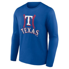 Evan Carter Texas Rangers Fastball Player Name & Number Long Sleeve T-Shirt - MLB
