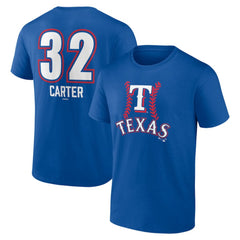 Evan Carter Texas Rangers Fastball Player Name & Number T-Shirt - MLB